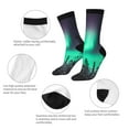 thumbnail image 3 of KLL Northern Lights 2 Print Cool Socks Men's Women's Crew Socks Funny Crazy Novelty Stockings, 3 of 6