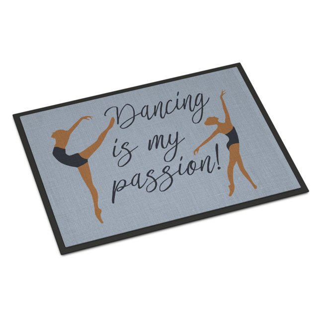 "Treasures Dancing is My Passion Felpudo 18 H x 27 W"" Multicolor" Caroline's Treasures BB5381MAT
