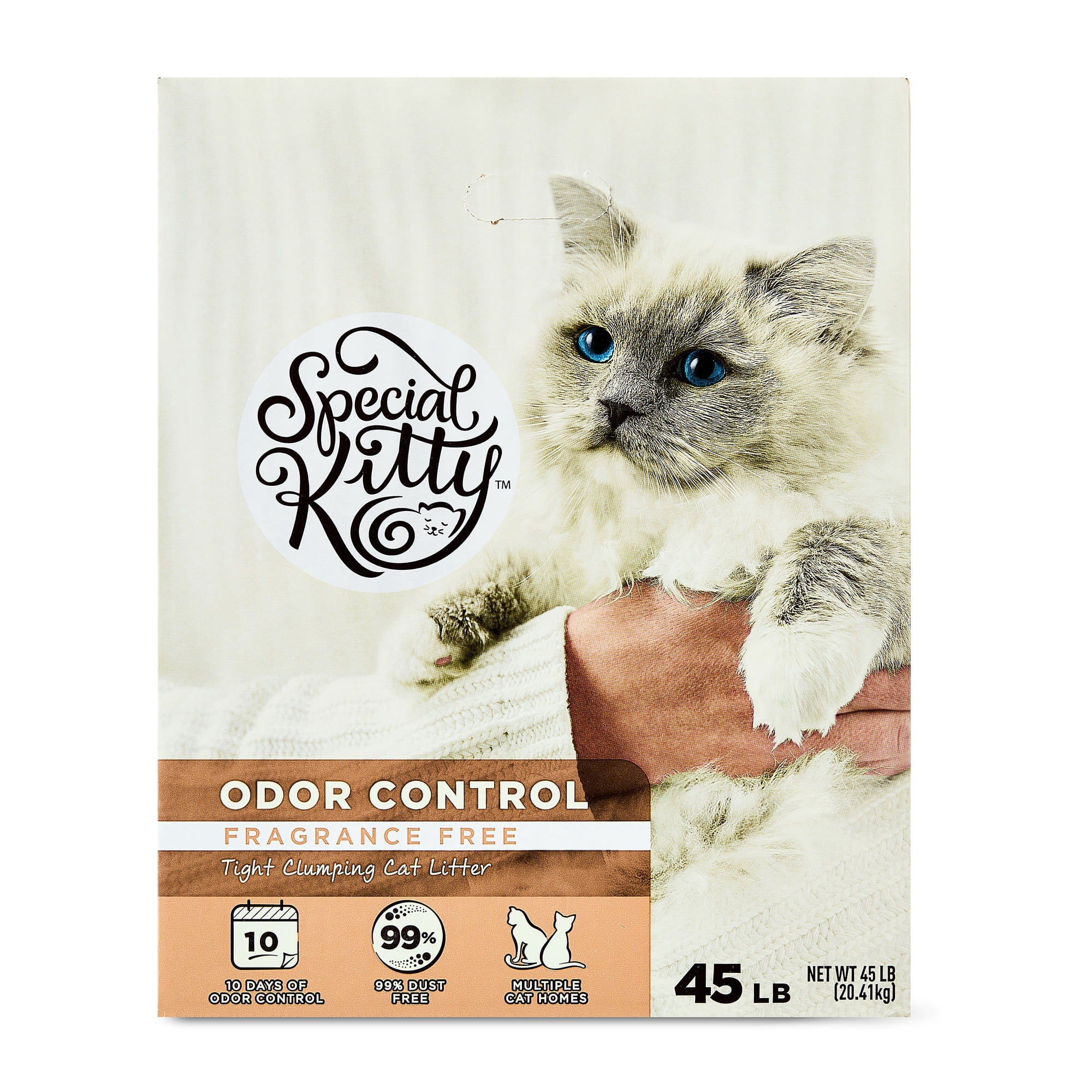 Special Kitty Unscented Clumping Clay Cat Litter, 45 lb Box