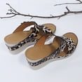 thumbnail image 5 of Mostsola Womens Sandals Open Toe Leopard Print Wedge Sandals with Arch Support Comfortable Heels, 5 of 8