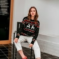 thumbnail image 4 of Womens Pullover Sweaters Christmas Women'S Fawn Pattern Round Neck Long Sleeve Color Block Knit Sweater Casual Pullover Jumper Tops, 4 of 8