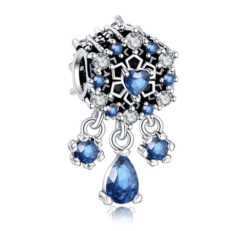 925 Sterling Silver Charm for Bracelets Snowflake Pendant Dreamcatcher Charms Women Bracelet Charm