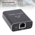 thumbnail image 4 of Divisor Gigabit Ethernet RJ45 De 1000 Mbps, Distancia De Transmisión De Hasta 100 M, Plug And Play, Material De aleación De Aluminio, Compatible Con Computadoras, Televisores,, 4 of 7