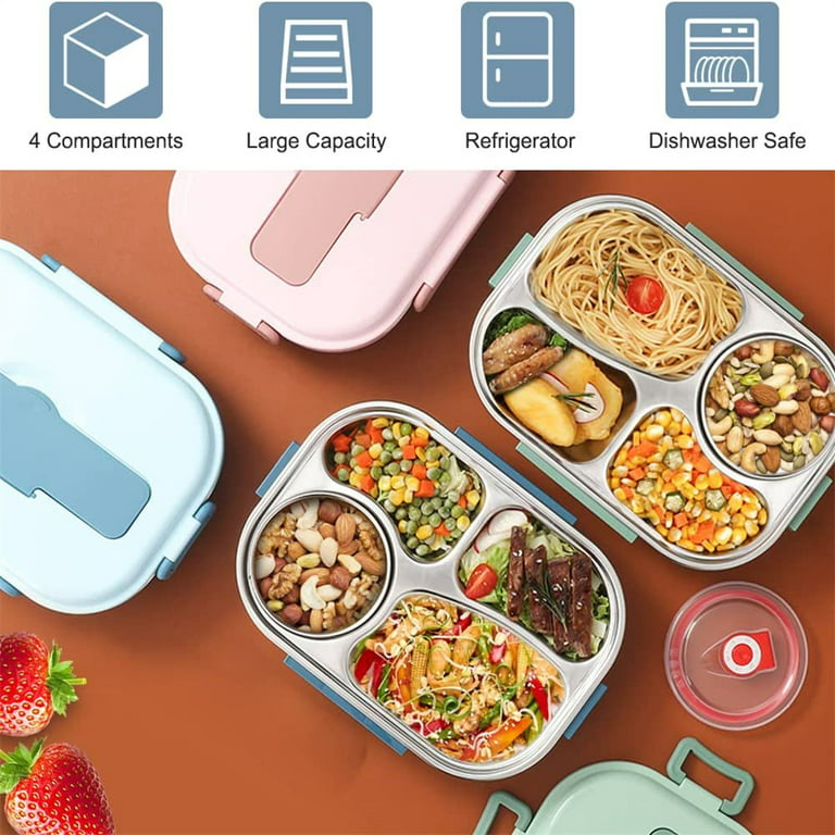 Fimibuke Kids Bento Snack Lunch Box with 4 Compartment, Insulated lunch  Bag, Stainless Steel Vacuum …See more Fimibuke Kids Bento Snack Lunch Box  with