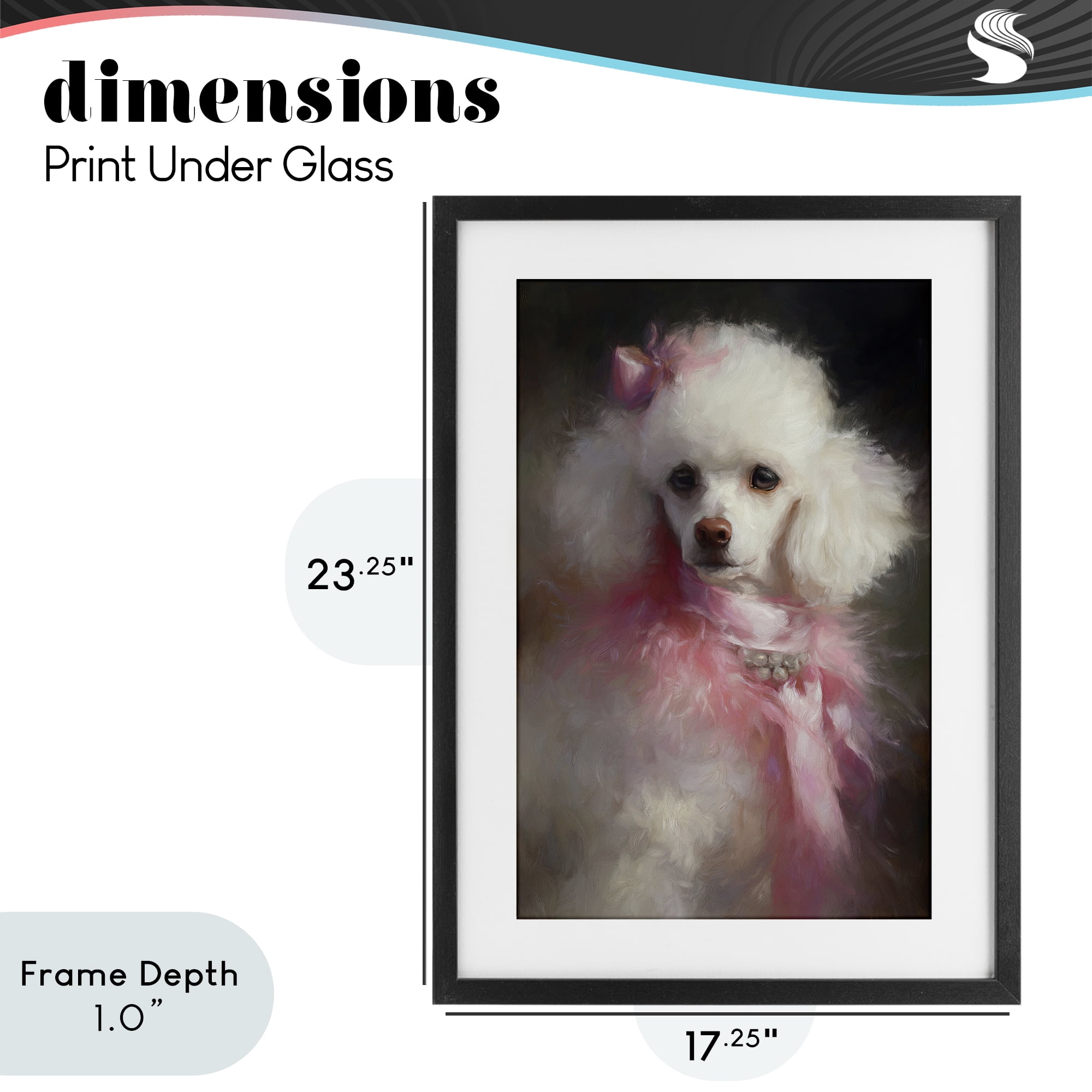Stupell Industries Just A Girl Who Loves Pink Black Framed Print Under Glass, design by Tina LeCour