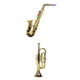 thumbnail image 1 of 2 piezas de instrumentos de trompeta de juguete, trompeta de juguete y juego de saxofón de juguete para fiesta preescolar niñas Sunnimix Saxofón para niños, 1 of 6
