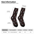 thumbnail image 4 of Goofa Skeleton with Roses Printed Men's Crew Socks, Soft Durable Breathable Moisture-Wicking with Odor Control Cotton socks, 4 of 9