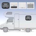 thumbnail image 1 of RV Push Out Window, RV Exit Window 0-75 Degrees Opening Double Layer 14x11.2in with Mesh Screen for RVs Campers Mobile Homes, 1 of 7