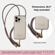 thumbnail image 4 of Juego de cordones para smartphone KEDZIE de piel vegana, color gris, 4 of 7