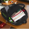 thumbnail image 4 of Solid Color Transparent See Through Mesh Stadium Approved Backpack for Travel and Commuting in Black, 4 of 8