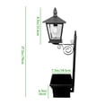 thumbnail image 6 of Outdoor Solar Lamp Post Light, Solar Powered Planter Light for Garden Decor, Decorative Patio Lantern with Flower Pot, Ideal for Yard and Porch Lighting, 6 of 9