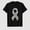 Black-27, variant on Women's Breast Cancer Awareness Heart Ribbon Graphic T-Shirt, 100% Cotton Short Sleeve Shirt