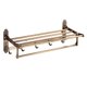 thumbnail image 1 of Toallero con barra y 7 ganchos, toallero plegable con exquisito tallado for lavabo de baño, 1 of 6