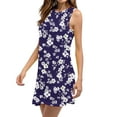 thumbnail image 5 of Blczomt Spring Dresses for Women Floral Summer Casual Tank Dress Sundress Sleeveless with Pockets Purple Mini Womens Clothes, 5 of 9