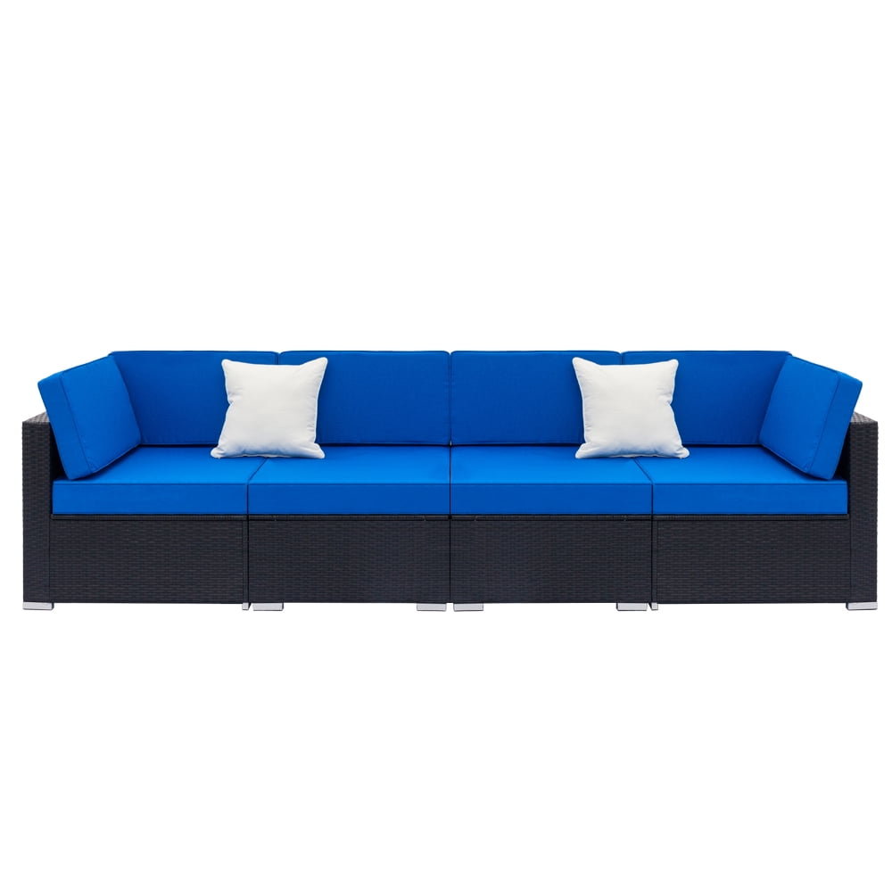 Lowestbest Outdoor Wicker Sectional Sofa, Patio Furniture Sets with Seat Cushions and Glass Coffee Table Lowestbest Outdoor Wicker Sectional Sofa, Patio Furniture Sets with Seat Cushions and Glass Coffee Table
