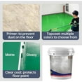 thumbnail image 4 of Vansen Floor Paint, Epoxy Colored Sand Floor Paint, High Gloss Marble Finish Epoxy Floors Coating, Wear-Resistant Anti-Slip Self-Leveling Epoxyfloor Paints, Waterproof (Covering 3 square feet,I#), 4 of 8