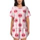 thumbnail image 1 of Balery Pig Noses Conjunto de Pijama para Mujer con Estampado, Dos Piezas de Manga Corta y Shorts, Ropa de Dormir Suave con Cuello Redondo y Bolsillos-X-Large, 1 of 6