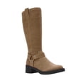 thumbnail image 4 of XY London Womens Roma Knee-High Mid Block Heel Western Boots, 4 of 4