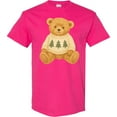 thumbnail image 3 of Inktastic Vintage Teddy Bear in Sweater with Christmas Trees T-Shirt, 3 of 5