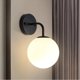 thumbnail image 2 of Lámpara de Pared Negra, y Minimalista, para Dormitorio, Escalera, Pasillo, Balcón, Aplique para Sala de Estar., 2 of 5