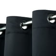 thumbnail image 3 of MDS Blackout Curtains for Living Room and Bedroom Thermal Insulated Grommet Room Darkening Draperies 1 Panel (Black 42x84), 3 of 7