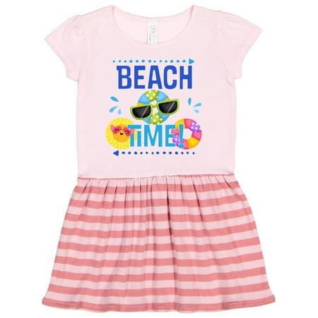 

Inktastic Beach Time Summer Vacation Trip Gift Toddler Girl Dress
