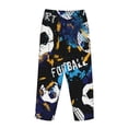 thumbnail image 5 of Kll Womens Football Print Pajama Pants Soft Pajama Bottoms For Women Cozy Lounge Pants, 5 of 9