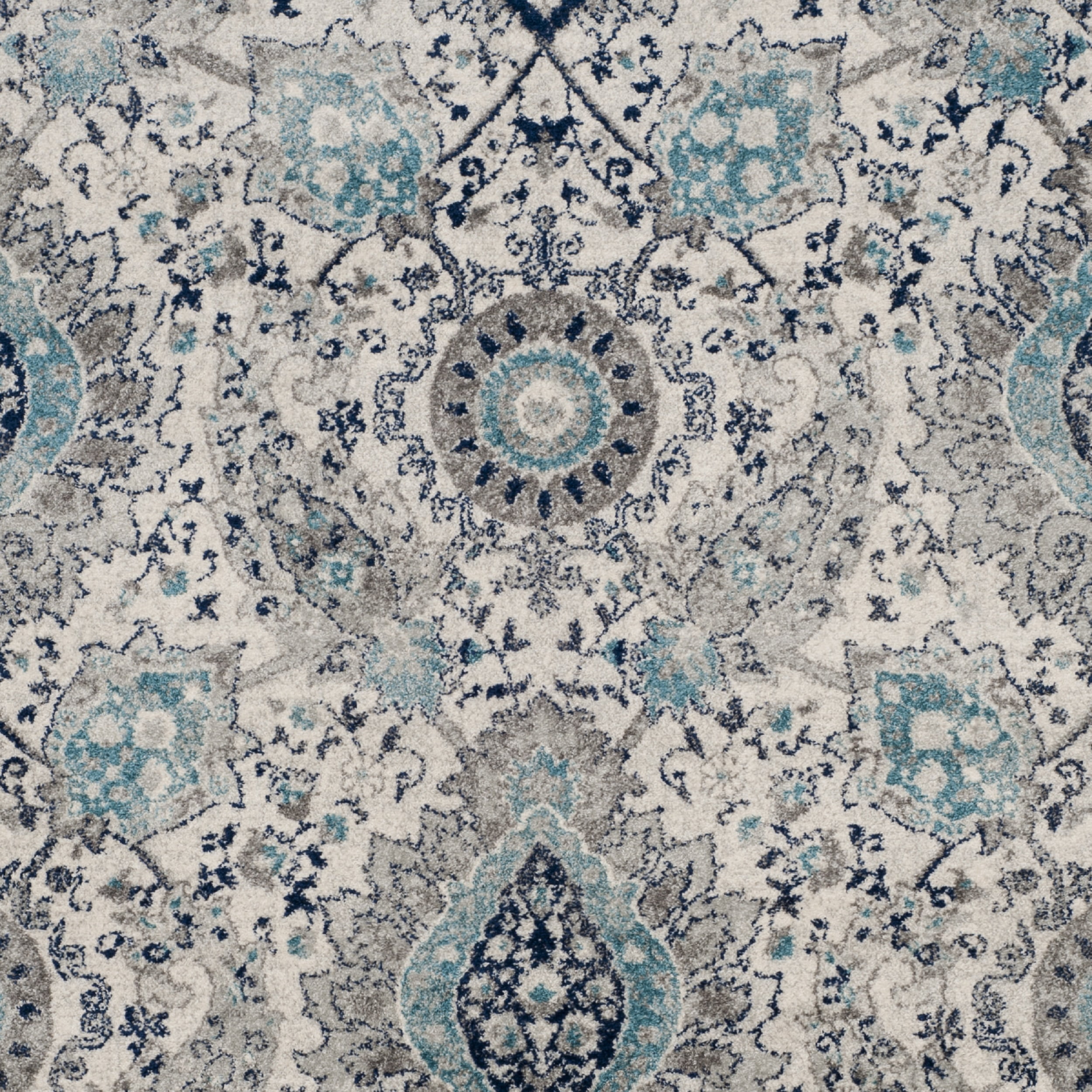 SAFAVIEH Madison Hope Floral Paisley Area Rug, Cream/Light Grey, 10' x 14'