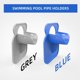 thumbnail image 2 of 2 Soportes de Fijación para Tuberías Piscina Piscinas Elevadas, 30 A 38 mm, Color ., 2 of 5