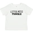 thumbnail image 3 of Inktastic Little Miss Trouble Girls Baby T-Shirt, 3 of 5