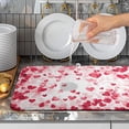 thumbnail image 4 of Valentines Day Dish Drying Mat Valentine Heart Kitchen Dish Drying Pad Valentines Absorbent Dish Dryer Mat for Kitchen Countertops Microfiber Dishes Drainer Pad Dish Drying Rack Mat (18x24 in), 4 of 6