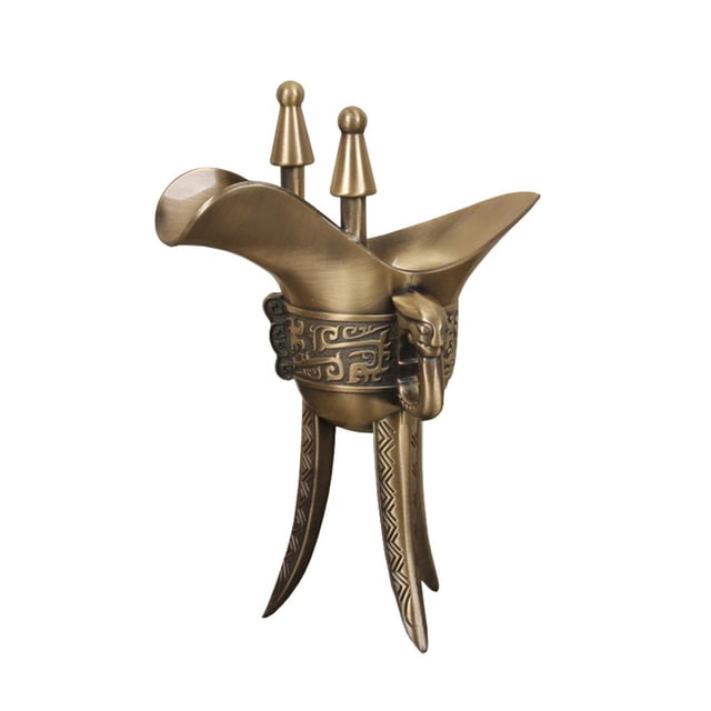 Matsuzay Copas de vino para celebración de bodas, copa de aleación de cobre y bronce antiguo, taza para beber del emperador chino antiguo, regalos, copa Teteras Numero 3 Matsuzay HA027735-03