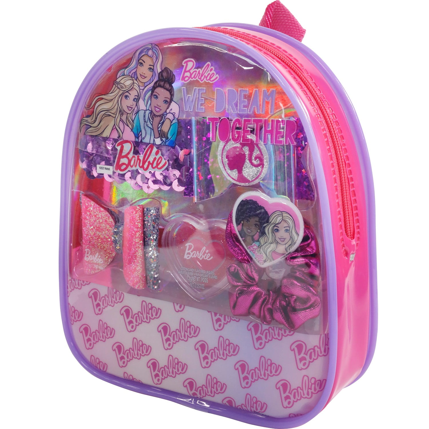 Barbie Townley Girl Backpack Cosmetic Makeup Set for Girls, Ages 3
