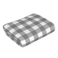 thumbnail image 3 of Kll Gray Checkboard Ultra Absorbent & Soft Hand Towels For Bath, Hand, Face, Gym And Spa-27.5x16in, 3 of 9