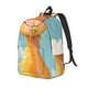 thumbnail image 1 of Easygdp Happy Goat In Meadow Mochila de Lona Resistente para Laptop, Compatible con Laptops de 15 a 17 pulgadas, Ideal para Escuela, Trabajo y Viajes-Small, 1 of 5