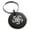 Black, variant on Stainless Steel Greek Mythology Hydra Engraved Small Medallion Circle Charm Keychain Keyring