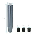 thumbnail image 2 of 18cm Length Universal Aluminum Car Truck Racing Gear Shift Knob Stick with 3 Adapter, 2 of 8
