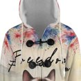 thumbnail image 4 of Freedom Siamese on Independence Day 4th of July All Over Print 3D Hooded Duffle Toggle Coat Cat Lover Kitten Owner Gifts - 01005, 4 of 6