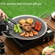 thumbnail image 3 of Placa De Barbacoa, Sartén De Barbacoa Sin Palos De Acero Inoxidable Para Estufa, Sartén Redondo De Parrilla De Barbacoa Para Acampar Al Aire Libre, Sartén De Parrilla De, 3 of 7