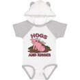 thumbnail image 3 of Inktastic Hogs and Kisses with Cute Pig Family Boys or Girls Baby Bodysuit, 3 of 5