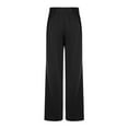 thumbnail image 5 of Hansber Kids Boys Girls Adaptive Sweatpants Tear Away Pants with Zipper Side Full Open Leg Surgery Trousers Black 8, 5 of 6
