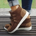 thumbnail image 5 of Womens Winter Laced-Front Ankle Boots,Warm Casual Fashion Comfortable Shoes, 5 of 11