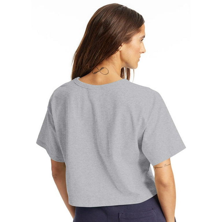 Champion sweater crop top jersey hot sale
