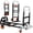 black, variant on TLGREEN 3 in 1 Heavy Duty Folding Hand Truck, 600lb Capacity, Convertible Adjustable Hand Dolly,Silent Swivel Wheels, Foldable Hand Cart for Moving Households, Shopping Mall, Office, Outdoor Tasks