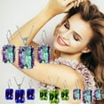 thumbnail image 3 of Wioihee Ladies Colored Crystal Earrings Necklace Set for Christmas gift, 3 of 3
