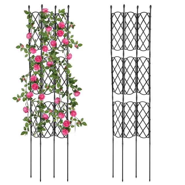 Marco de soporte para escalada de plantas, marco de celosía, enrejado de jardinería, enrejado decorativo para jardín