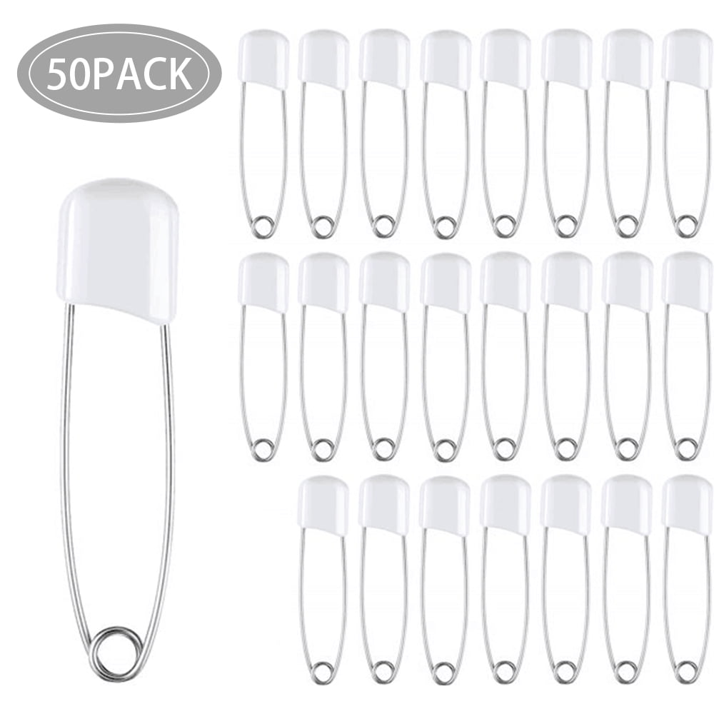 Generic Cloth Diaper Pins Stainless Steel Traditional Safety Pin 12pcs 