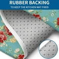 thumbnail image 4 of Pioneer Flower Floral Print Pattern Bathroom Rugs Sets 3 Piece,Toilet Cover Set,Absorbent Non Slip Bathroom Mats Sets with U-Shaped Contour Rug Toilet Rug Set, 4 of 5