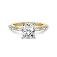 thumbnail image 3 of IGI Certified 1 Carat Radiant Shape Lab Grown Diamond Engagement Ring | 14K Yellow Gold | Kimberly Baguette Side Stone Diamond Ring | FG-VS1-VS2 Quality Friendly Diamonds, 3 of 6