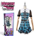 thumbnail image 5 of Disfraz de Cosplay de Monster High, Frankie Stein, Clawdeen Wolf, Draculaura, traje de Cosplay para mujer, vestido de Cosplay, disfraz de Halloween, 5 of 5